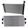2006 Chevrolet Express 1500 - 2-Piece Kit A/C Condenser, 4.3L 6Cyl,  Includes (1) A/C Condenser and (1) Radiator