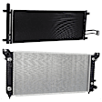 2-Piece Kit A/C Condenser, includes (1) A/C Condenser and (1) Radiator, 4.3L Eng., 6 Cyl.
