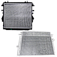 2-Piece Kit A/C Condenser, includes (1) A/C Condenser and (1) Radiator, 2.5L Eng., 4 Cyl.