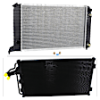 2-Piece Kit A/C Condenser, includes (1) A/C Condenser and (1) Radiator, 2.2L Eng., 4 Cyl.
