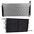 2001 GMC Savana 3500 - 2-Piece Kit A/C Condenser, 5.7L 8Cyl,  Includes (1) A/C Condenser and (1) Radiator