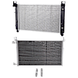 2-Piece Kit A/C Condenser, includes (1) A/C Condenser and (1) Radiator, 4.3L Eng., 6 Cyl.