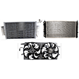 2004 Pontiac Grand Am GT - 3-Piece Kit A/C Condenser, 3.4L 6Cyl,  Includes (1) A/C Condenser, (1) Cooling Fan Assembly, and (1) Radiator