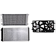 3-Piece Kit A/C Condenser, 2.2L, 4Cyl, Includes (1) A/C Condenser, (1) Cooling Fan Assembly and (1) Radiator
