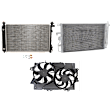 2009 Pontiac Torrent - 3-Piece Kit A/C Condenser, 3.4L 6Cyl,  Includes (1) A/C Condenser, (1) Cooling Fan Assembly, and (1) Radiator