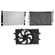 2012 GMC Terrain - 3-Piece Kit A/C Condenser, 2.4L 4Cyl,  Includes (1) A/C Condenser, (1) Cooling Fan Assembly, and (1) Radiator