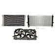 3-Piece Kit A/C Condenser, includes (1) A/C Condenser, (1) Cooling Fan Assembly and (1) Radiator, 2.0L Eng., 4 Cyl.