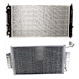 2004 Oldsmobile Alero - 2-Piece Kit A/C Condenser, 3.4L 6Cyl,  Includes (1) A/C Condenser and (1) Radiator