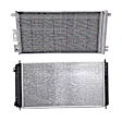 2-Piece Kit A/C Condenser, includes (1) A/C Condenser and (1) Radiator, 2.2L Eng., 4 Cyl.