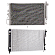 2-Piece Kit A/C Condenser, includes (1) A/C Condenser and (1) Radiator, 2.4L Eng., 4 Cyl.