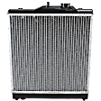 1996 Honda Civic - 2-Piece Kit Radiator, For Models With Heavy Duty Cooling, 1.6L 4Cyl,  Includes (1) A/C Condenser and (1) Radiator