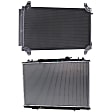 2-Piece Kit Radiator, 3.5L, 6Cyl, Includes (1) A/C Condenser and (1) Radiator