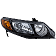 4-Piece Kit Halogen Headlights, Without bulb(s), Sedan, Includes (2) Bumper Bracket and (2) Headlight