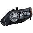 4-Piece Kit Halogen Headlights, Without bulb(s), Sedan, Includes (2) Bumper Bracket and (2) Headlight