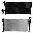 2-Piece Kit Radiator, Includes (1) A/C Condenser and (1) Radiator