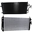 2009 Buick Lucerne - 2-Piece Kit Radiator, 4.6L 8Cyl,  Includes (1) A/C Condenser and (1) Radiator