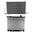 2003 Chevrolet Trailblazer - 2-Piece Kit Radiator, 4.2L 6Cyl,  Includes (1) A/C Condenser and (1) Radiator
