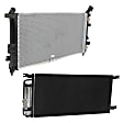 2003 Pontiac Montana - 2-Piece Kit Radiator, For Models With Standard Duty Cooling, 3.4L 6Cyl,  Includes (1) A/C Condenser and (1) Radiator