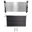 2009 GMC Sierra 2500 HD - 2-Piece Kit Radiator, 6.0L 8Cyl,  Includes (1) A/C Condenser and (1) Radiator
