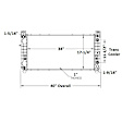 2005-2006 Chevrolet Tahoe - 2-Piece Kit Radiator, with  A/C Condenser, 5.3L/4.8L Engines, Plastic Tank