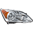 2007 Honda CR-V - 4-Piece Kit Driver and Passenger Side Halogen Headlight, Without bulb(s), OE Replacement,  Includes (2) Bumper Trim and (2) Headlight