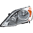 2007 Honda CR-V - 4-Piece Kit Driver and Passenger Side Halogen Headlight, Without bulb(s), OE Replacement,  Includes (2) Bumper Trim and (2) Headlight