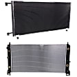2-Piece Kit Radiator, 8.1L, 8Cyl, Includes (1) A/C Condenser and (1) Radiator