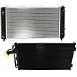 2-Piece Kit Radiator, 4.3L, 6Cyl, Includes (1) A/C Condenser and (1) Radiator