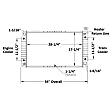 1992 GMC K2500 Suburban - 2-Piece Kit Radiator, For Models With 2 Inch Core, With Engine Oil Cooler, 5.7L 8Cyl,  Includes (1) A/C Condenser and (1) Radiator