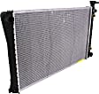 2-Piece Kit Radiator, with  A/C Condenser, 5.0L/5.7L Eng., Aluminum Core, Plastic Tank, 28 in. Core Width, Without Engine Oil Cooler