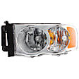 3-Piece Kit Halogen Headlights, With bulb(s), Includes (1) Bumper Trim and (2) Headlight