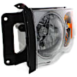 3-Piece Kit Halogen Headlights, With bulb(s), Includes (1) Bumper Trim and (2) Headlight