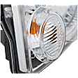 4-Piece Kit Front, Driver and Passenger Side Bumper Trim, Chrome, Includes (2) Bumper Trim and (2) Headlight