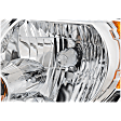 4-Piece Kit Front, Driver and Passenger Side Bumper Trim, Chrome, Includes (2) Bumper Trim and (2) Headlight