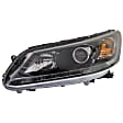 2013-2015 Honda Accord - 3-Piece Kit Halogen Headlights, With bulb(s), Sedan, Includes (1) Bumper Trim and (2) Headlight