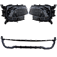 4-Piece Kit Halogen Headlights, With bulb(s), Includes (2) Bumper Trim and (2) Headlight, CAPA Certified