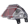 3-Piece Kit Rear, Driver and Passenger Side Back Up Lights, Assembly, Halogen, Clear & Red Lens, includes (2) Back Up Light and (1) Bumper Cover