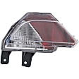 3-Piece Kit Rear, Driver and Passenger Side Back Up Lights, Assembly, Halogen, Clear & Red Lens, includes (2) Back Up Light and (1) Bumper Cover