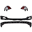 4-Piece Kit Driver and Passenger Side Back Up Light Without bulb(s), Includes (2) Back Up Light and (2) Bumper Cover