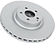 KIT-090221-260 2-Wheel Set Front Brake Disc and Pad Kit, Plain Surface 4 Lugs Ceramic Evolution Geomet Coated High Carbon, Includes (2) Brake Disc and (1) Brake Pad Set