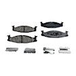 KIT-090221-344 2-Wheel Set Brake Disc and Pad Kit, Plain Surface 5 Lugs Semi-metallic Brake Disc Autospecialty By Powerstop; Brake Pad Set Pro-Line Series, Includes (2) Brake Disc and (1) Brake Pad Set