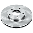 KIT-090221-362 2-Wheel Set Front Brake Disc and Pad Kit, Plain Surface 5 Lugs Ceramic Autospecialty By Powerstop, Includes (2) Brake Disc and (1) Brake Pad Set