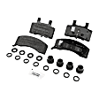 1994 Chevrolet C3500 - 4-Piece Kit Front Brake Disc and Pad Kit, Plain Surface, 8 Lugs, 317.5 mm, Semi-metallic, 7.4L 8Cyl, Brake Disc Evolution Geomet Coated High Carbon; Brake Pad Set Pro-Line Series  Includes (2) Brake Disc and (1) Brake Pad Set