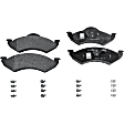 KIT-090221-400 2-Wheel Set Front Brake Disc and Pad Kit, Plain Surface 6 Lugs Semi-metallic Brake Disc Autospecialty By Powerstop; Brake Pad Set Pro-Line Series, Includes (2) Brake Disc and (1) Brake Pad Set