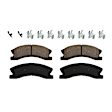 KIT-090221-407 2-Wheel Set Front Brake Disc and Pad Kit, Plain Surface 5 Lugs Ceramic Evolution Geomet Coated High Carbon, Includes (2) Brake Disc and (1) Brake Pad Set