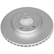 KIT-090221-443 Front Brake Disc and Pad Kit, Plain Surface 5 Lugs Semi-metallic Brake Disc Evolution Geomet Coated High Carbon; Brake Pad Set Pro-Line Series