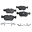 KIT-090221-443 Front Brake Disc and Pad Kit, Plain Surface 5 Lugs Semi-metallic Brake Disc Evolution Geomet Coated High Carbon; Brake Pad Set Pro-Line Series