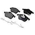 KIT-090221-445 Front Brake Disc and Pad Kit, Natural Finish, Plain Surface, 5 Lugs, Organic