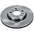 KIT-090221-460 2-Wheel Set Brake Disc and Pad Kit, Plain Surface 5 Lugs Organic Autospecialty By Powerstop, Includes (2) Brake Disc and (1) Brake Pad Set