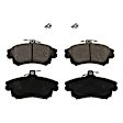 KIT-090221-462 Front Brake Disc and Pad Kit, Cross-drilled and Slotted 4 Lugs 280.92 mm Organic Evolution Drilled & Slotted Series